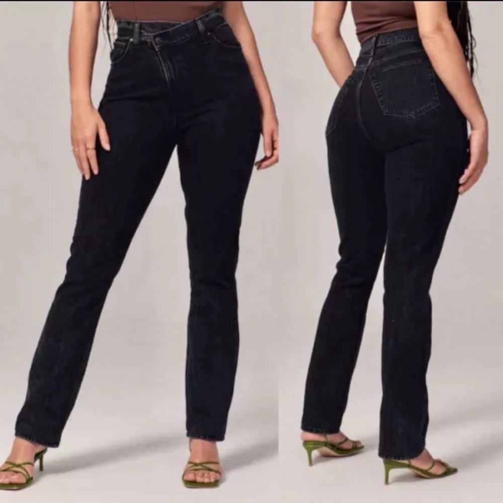 Abercrombie & Fitch Jeans 90’s Slim Straight Ultra High rise Curve Love 35 20R